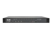 Eaton Tripp Lite series 8-Port Cat5 KVM over IP Switch with Virtual Media - 1 Local & 1 Remote User, 1U Rack-Mount, TAA - Omkopplare för tangentbord/video/mus - 8 x KVM port(s) - 1 lokal användare - 2 IP-användare - rackmonterbar - offentliga sektorn GSA - TAA-kompatibel B064-008-01-IPG