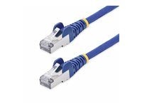 StarTech.com 1m Blue CAT8 Ethernet Cable, Snagless, S/FTP, 25G/40G - Patch-kabel - RJ-45 (hane) till RJ-45 (hane) - 1 m - 5.6 mm - S/FTP - 50 mikron - CAT 5/5e/6/6a/8 - IEEE 802.3bt/IEEE 802.3ba - halogenfri, passiv, hakfri - blå NLBL-1M-CAT8-PATCH