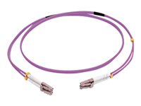 C2G 2m LC/LC OM4 LSZH Fibre Patch - Purple - Patch-kabel - LC multiläge (hane) till LC multiläge (hane) - 2 m - fiberoptisk - duplex - 50/125 mikron - OM4 - lila 81750
