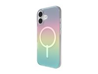 ZAGG Milan Snap - Baksidesskydd för mobiltelefon - MagSafe-kompatibilitet - grafen - regnbågsskimrande - för Apple iPhone 17 702319016