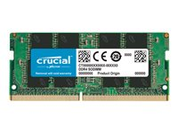 Crucial - DDR4 - modul - 8 GB - SO DIMM 260-pin - 3200 MHz / PC4-25600 - CL22 - 1.2 V - ej buffrad - icke ECC CT8G4SFRA32A