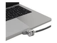 Compulocks Ledge Lock Adaptor for MacBook Pro 13" M1 & M2 with Keyed Cable Lock - Adapter för säkerhetslåsurtag - med kabellås med tangenter - för Apple MacBook Pro 13.3 in (M1, M2) UNVMBPRLDG01KL