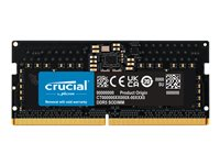 Crucial - DDR5 - modul - 8 GB - SO DIMM 262-pin - 5200 MHz / PC5-41600 - CL42 - 1.1 V - on-die ECC CT8G52C42S5