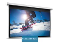 Da-Lite DescenderPro - Projektorduk - takmontering - motoriserad - 230 V - 166.93" (424 cm) - 16:9 - Matte White - RAL 9016 10146772