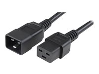 StarTech.com 1,8 m kraftig förlängningssladd, IEC 320 C19 till IEC 320 C20 svart förlängningssladd, 15 A 125 V, 14AWG, kraftig förlängare för strömkabel, IEC 320 C19 till IEC 320 C20 AC nätsladd - UL-listad - Strömkabel - IEC 60320 C20 till IEC 60320 C19 - AC 250 V - 1.8 m - svart PXTC19C20146