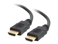 C2G 2ft 4K HDMI Cable with Ethernet - High Speed HDMI Cable - M/M - HDMI-kabel med Ethernet - HDMI hane till HDMI hane - 61 cm - skärmad - svart 50607