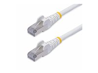 StarTech.com 15m White CAT8 Ethernet Cable, Snagless, S/FTP, 25G/40G - Patch-kabel - RJ-45 (hane) till RJ-45 (hane) - 15 m - 5.6 mm - S/FTP - CAT 5/5e/6/6a/8 - IEEE 802.3bt/IEEE 802.3ba - halogenfri, hakfri - vit NLWH-15M-CAT8-PATCH