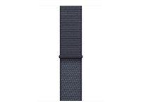 Apple - Slinga för smart klocka - 46mm - 145 - 220 mm - ankare blå - för Watch Hermès Series 9, SE 3, Series 10, Series 11, Series 8, Series 9, Ultra 2, Ultra 3 MFFH4ZM/A