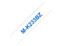 Brother M-K233BZ - Blått på vitt - Rulle (1,2 cm x 8 m) 1 stk band för skrivare - för P-Touch PT-55, PT-55P, PT-65, PT-75, PT-90, PT-BB4 MK233BZ