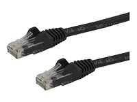 StarTech.com 1,5 m CAT6-patchkabel - 100% kopparledning - Hakfria kontakter - Svart - Patch-kabel - RJ-45 (hane) till RJ-45 (hane) - 1.5 m - UTP - CAT 6 - hakfri - svart N6PATC150CMBK