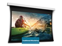 Da-Lite Tensioned DescenderPro - Projektorduk - takmontering - motoriserad - 230 V - 125.59" (319 cm) - 16:10 - HD Progressive 1.1 Contrast - RAL 9016, matt vit 10106731