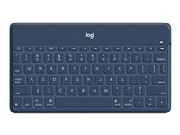 Logitech Keys-To-Go - Tangentbord - Bluetooth - QWERTY - nordiskt (danska/finska/norska/svenska) - klassisk blå 920-010052