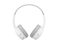 Belkin SoundForm Mini - Hörlurar med mikrofon - på örat - Bluetooth - trådlös - 3,5 mm kontakt - vit AUD002BTWH