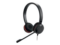 Jabra Evolve 20SE MS stereo - Headset - på örat - kabelansluten - USB-C, USB-A - ljudisolerande - Certifierad för Microsoft-teams 4999-823-369