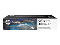 HP 981X - 194 ml - Lång livslängd - svart - original - PageWide - bläckpatron - för PageWide Enterprise Color MFP 586; PageWide Managed Color E55650 L0R12A