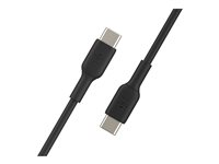 Belkin BoostCharge - USB-kabel - 24 pin USB-C (hane) till 24 pin USB-C (hane) - 1 m - svart CAB003BT1MBK