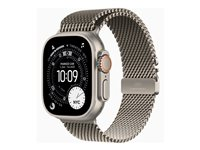 Apple Watch Ultra 3 - 49 mm - naturlig titan - Ja smart klocka med milanesisk loop - bandstorlek: S - 64 GB - LTE, Wi-Fi 4, UWB, Bluetooth, NFC - 5G - 61.6 g MEWW4KS/A