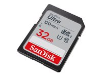 SanDisk Ultra - Flash-minneskort - 32 GB - UHS-I U1 / Class10 - SDHC UHS-I SDSDUN4-032G-GN6IN