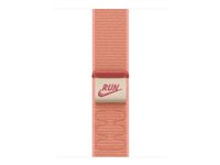 Apple Nike - Slinga för smart klocka - 40mm - 130 - 190 mm - alpenglow rosa - för Watch Hermès Series 7, Hermès Series 9, SE 3, Series 10, Series 11, Series 8, Series 9 MGCR4ZM/A