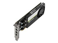 NVIDIA T1000 - Grafikkort - T1000 - 4 GB GDDR6 - PCIe 3.0 x16 låg profil - 4 x Mini DisplayPort VCNT1000-PB