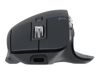 Logitech Master Series MX Master 3S for Business - Mus - ergonomisk - högerhänt - optisk - 7 knappar - trådlös - Bluetooth - Logitech Logi Bolt USB-mottagare - grafit 910-006582