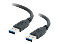 C2G - USB-kabel - USB typ A (hane) till USB typ A (hane) - USB 3.0 - 3 m - svart 81679