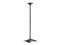 Multibrackets M Ceiling Mount Pro - Monteringssats (takplatta, intern stångkoppling, 2 förlängningsrör (80 cm), adapter) - för LCD-display - nedåtvänd - aluminium, stål - svart - skärmstorlek: 32"-65" - takmonterbar 7350105215919