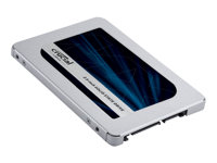 Crucial MX500 - SSD - krypterat - 500 GB - inbyggd - 2.5" - SATA 6Gb/s - 256 bitars AES - TCG Opal Encryption 2.0 CT500MX500SSD1T