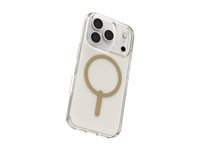 ZAGG Milan Snap - Baksidesskydd för mobiltelefon - MagSafe-kompatibilitet - grafen - glitterguld - för Apple iPhone 17 Pro 702318990