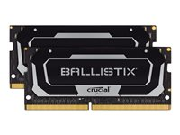 Ballistix - DDR4 - sats - 16 GB: 2 x 8 GB - SO DIMM 260-pin - 2666 MHz / PC4-21300 - CL16 - 1.2 V - ej buffrad - icke ECC - svart BL2K8G26C16S4B