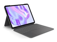 Logitech Combo Touch - Tangentbord och foliefodral - med pekdyna - bakgrundsbelyst - Apple Smart connector - QWERTY - nordiskt (danska/finska/norska/svenska) - grafit - för Apple 13-inch iPad Pro M4 Wi-Fi, M4 Wi-Fi + Cellular 920-012763