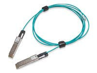 Mellanox - Direktkopplingskabel - QSFP56 till QSFP56 - 130 m - fiberoptisk - SFF-8665 - IB dubbel port HDR, aktiv - havsblå 980-9I44K-00H130