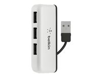 Belkin Travel - Hubb - 4 x USB 2.0 - skrivbordsmodell F4U021BT