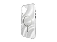 ZAGG Milan Snap - Baksidesskydd för mobiltelefon - MagSafe-kompatibilitet - grafen - virvlande glitter - för Apple iPhone 16 Plus 702315119