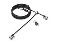 Kensington MicroSaver 2.0 Keyed Twin Laptop Lock - Master Keyed - Lås för säkerhetskabel - 2.44 m - TAA-kompatibel K65099EUM