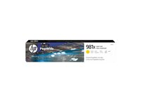HP 981X - 116 ml - Lång livslängd - gul - original - PageWide - bläckpatron - för PageWide Enterprise Color MFP 586; PageWide Managed Color E55650 L0R11A