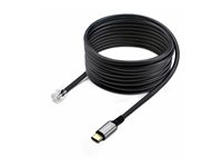 StarTech.com USB-C to RJ9 Adapter for Office Phone Handset or Wired/Wireless Headset, Use Existing Landline Hardware, 6ft/1.8m, For Laptop/Desktop Computer/Mobile - Headset-adapter - USB-C hane till RJ-9 hane - 1.8 m - svart - busdriven UR9-HEADSET-ADAPTER