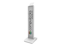 Compulocks VESA Brandable Floor Stand - Ställ - för surfplatta - aluminium - vit - golvstående 140W
