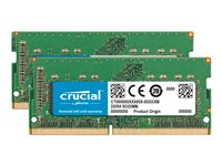 Crucial - DDR4 - sats - 64 GB: 2 x 32 GB - SO DIMM 260-pin - 2666 MHz / PC4-21300 - CL19 - 1.2 V - ej buffrad - icke ECC - för Apple iMac (Tidigt 2019); Mac mini (Sent 2018) CT2K32G4S266M