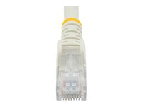 StarTech.com 50cm CAT6 Ethernet Cable, 10 Gigabit Snagless RJ45 650MHz 100W PoE Patch Cord, CAT 6 10GbE UTP Network Cable w/Strain Relief, White, Fluke Tested/Wiring is UL Certified/TIA - Category 6 - 24AWG (N6PATC50CMWH) - Nätverkskabel - RJ-45 (hane) till RJ-45 (hane) - 50 cm - UTP - CAT 6 - formpressad, hakfri, tvinnad - vit N6PATC50CMWH