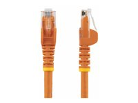 StarTech.com 2m CAT6 Ethernet Cable, 10 Gigabit Snagless RJ45 650MHz 100W PoE Patch Cord, CAT 6 10GbE UTP Network Cable w/Strain Relief, Orange, Wiring is UL Certified/TIA - Category 6 - 24AWG (N6PATC2MOR) - Patch-kabel - RJ-45 (hane) till RJ-45 (hane) - 2 m - UTP - CAT 6 - hakfri - orange N6PATC2MOR