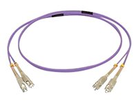 C2G 7m SC/SC OM4 LSZH Fibre Patch - Purple - Patch-kabel - SC-läge (multi-mode) (hane) till SC-läge (multi-mode) (hane) - 7 m - fiberoptisk - duplex - 50/125 mikron - OM4 - lila 81743