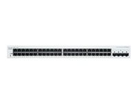 Cisco Business 220 Series CBS220-48T-4G - Switch - smart - 48 x 10/100/1000 + 4 x gigabit SFP (upplänk) - rackmonterbar CBS220-48T-4G-EU
