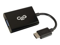 C2G HDMI to VGA + Audio Adapter - HDMI to VGA + Audio Converter - 1080p - Videokonverterare - HDMI - VGA - svart 41351