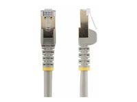 StarTech.com 7,5 m CAT6a-patchkabel - Skyddad (STP) - 100% kopparledning - Hakfria kontakter - Grå - Patch-kabel - RJ-45 (hane) till RJ-45 (hane) - 7.5 m - STP - CAT 6a - formpressad, hakfri - grå 6ASPAT750CMGR