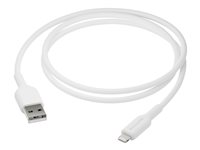 dbramante1928 re-charge - Lightning-kabel - USB hane till Lightning hane - 1 m - 100 % återvunnen plast CB10ALWH7144