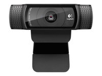 Logitech HD Pro Webcam C920 - Webbkamera - färg - 1920 x 1080 - ljud - kabelanslutning - USB 2.0 - H.264 960-001055