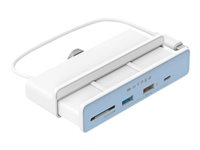 HyperDrive 6-in-1 Hub - Dockningsstation - USB-C - HDMI - för Apple iMac (24", Early 2021) HD34A8