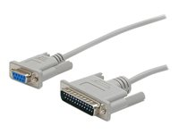 StarTech.com 3 m Seriell korsad DB9 till DB25-nollmodemskabel - F/M - Nollmodemkabel - DB-9 (hona) till DB-25 (hane) - 3 m - för P/N: ICUSB23208FD, ICUSB23216FD, ICUSB232PROC, PEX1S953LP, PEX2S1050, PEX2S953, PEX2S953LP SCNM925FM