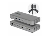 Startech - Dockningsstation - USB4 / Thunderbolt 4 / Thunderbolt 5 - 2 x DP - 1GbE, 2.5GbE - 100 watt - Europa, Storbritannien 208UE-USB4-DOCK